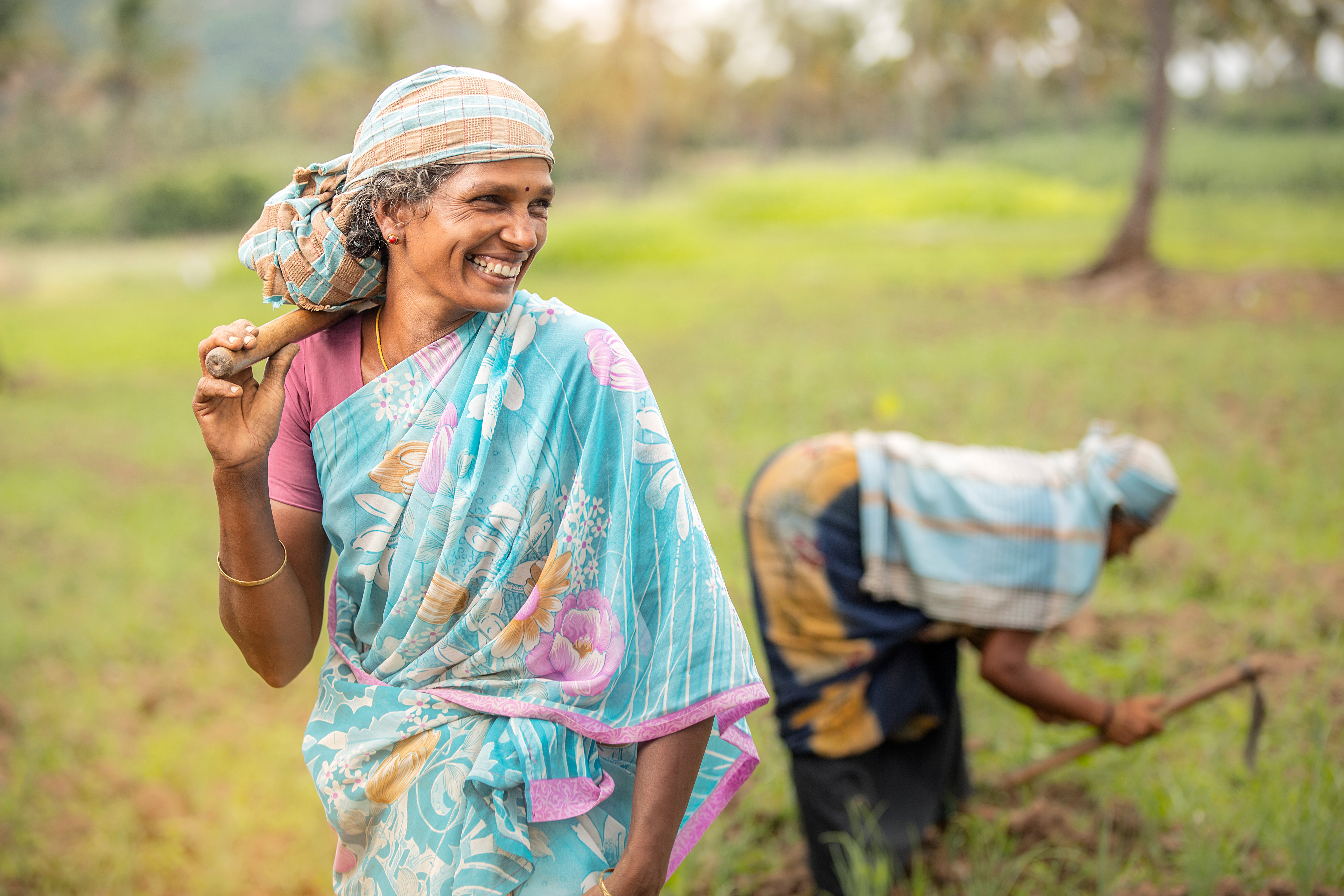 Lakshmi, traditional Indian organic rice farmer
